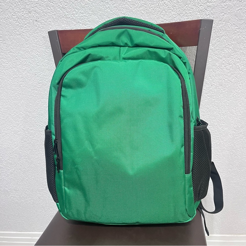 Techprotectus green backpack with laptop sleeve unisex New